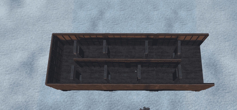 NOT ALLOWED - doors placed without gaps between walls